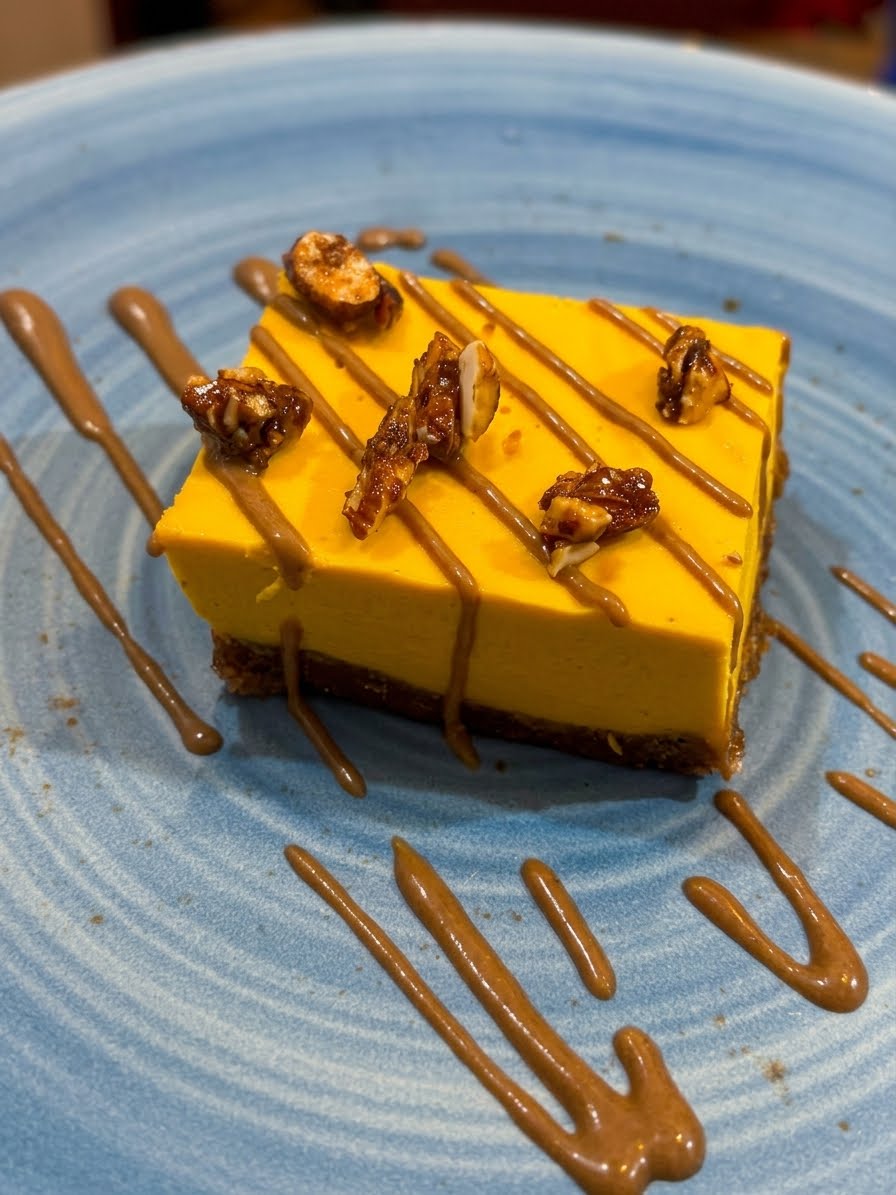 Raw cheesecake alla zucca